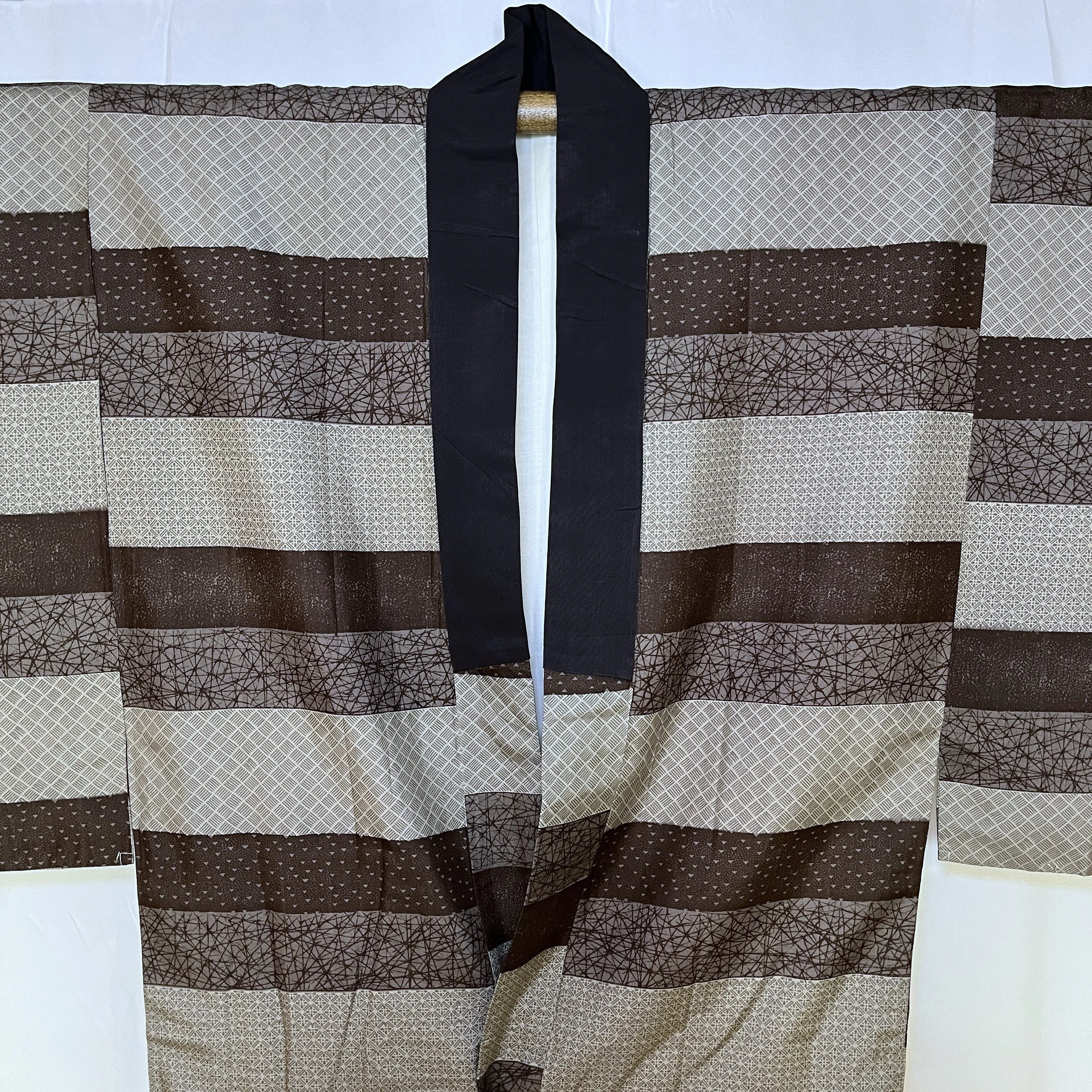 "Earthtone Bands" Man's Juban Underkimono