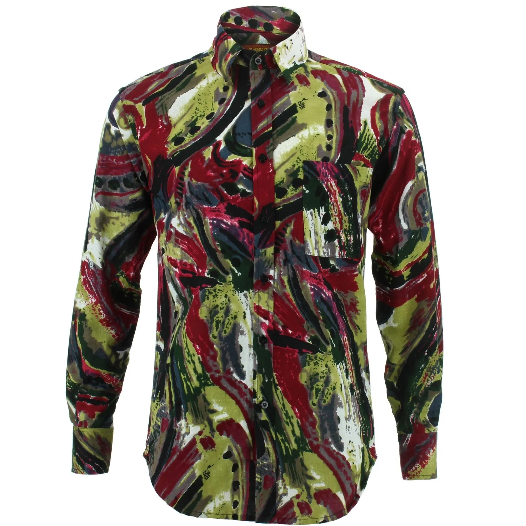 Regular Fit Long Sleeve Shirt - Painted