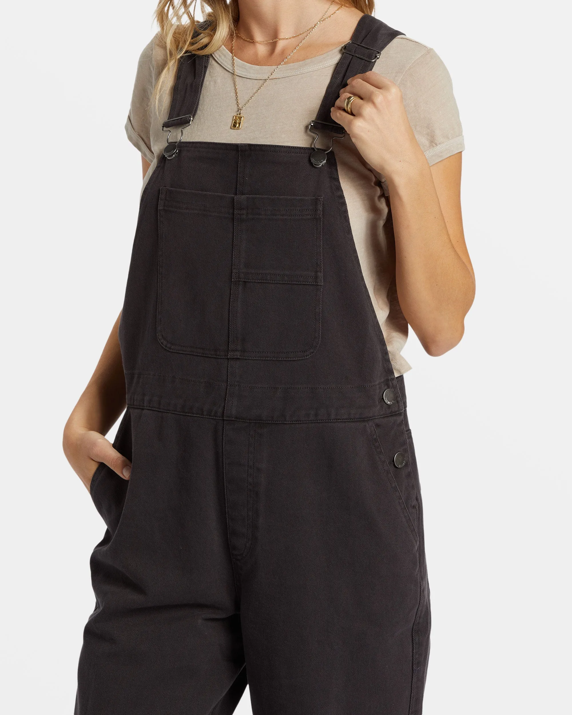 Sand Canyon Denim Overalls - Black Sands