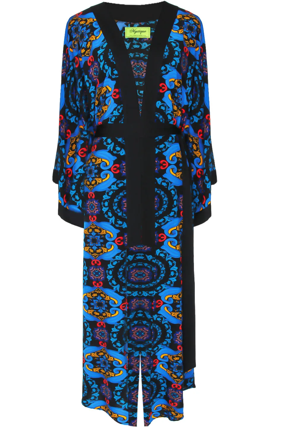 Siciliana - Giorgia Maxi Split Kaftan (Black)