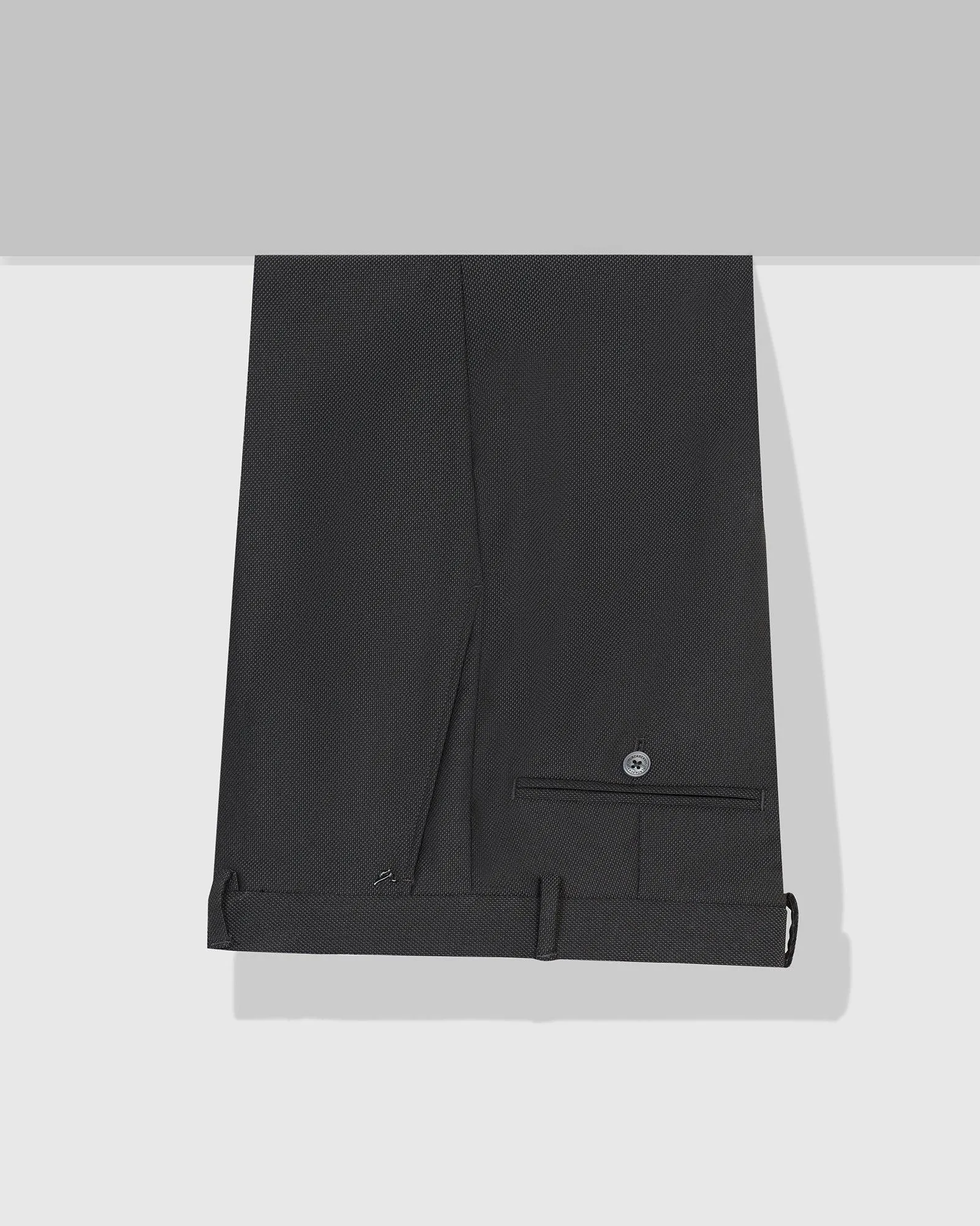 Slim Comfort B-95 Formal Black Textured Trouser - Luna