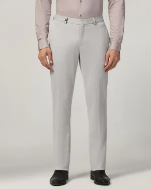 Slim Fit B-91 Formal Beige Textured Trouser - Hummer