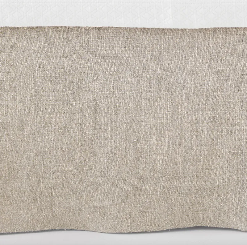 Stone Washed Linen Tailored Paneled Bed Skirt - Final Sale 40% off in cart