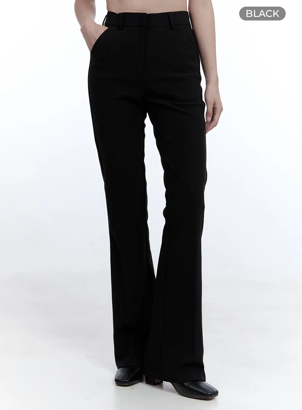 Tailored Slim-Fit Flare Trousers OO429