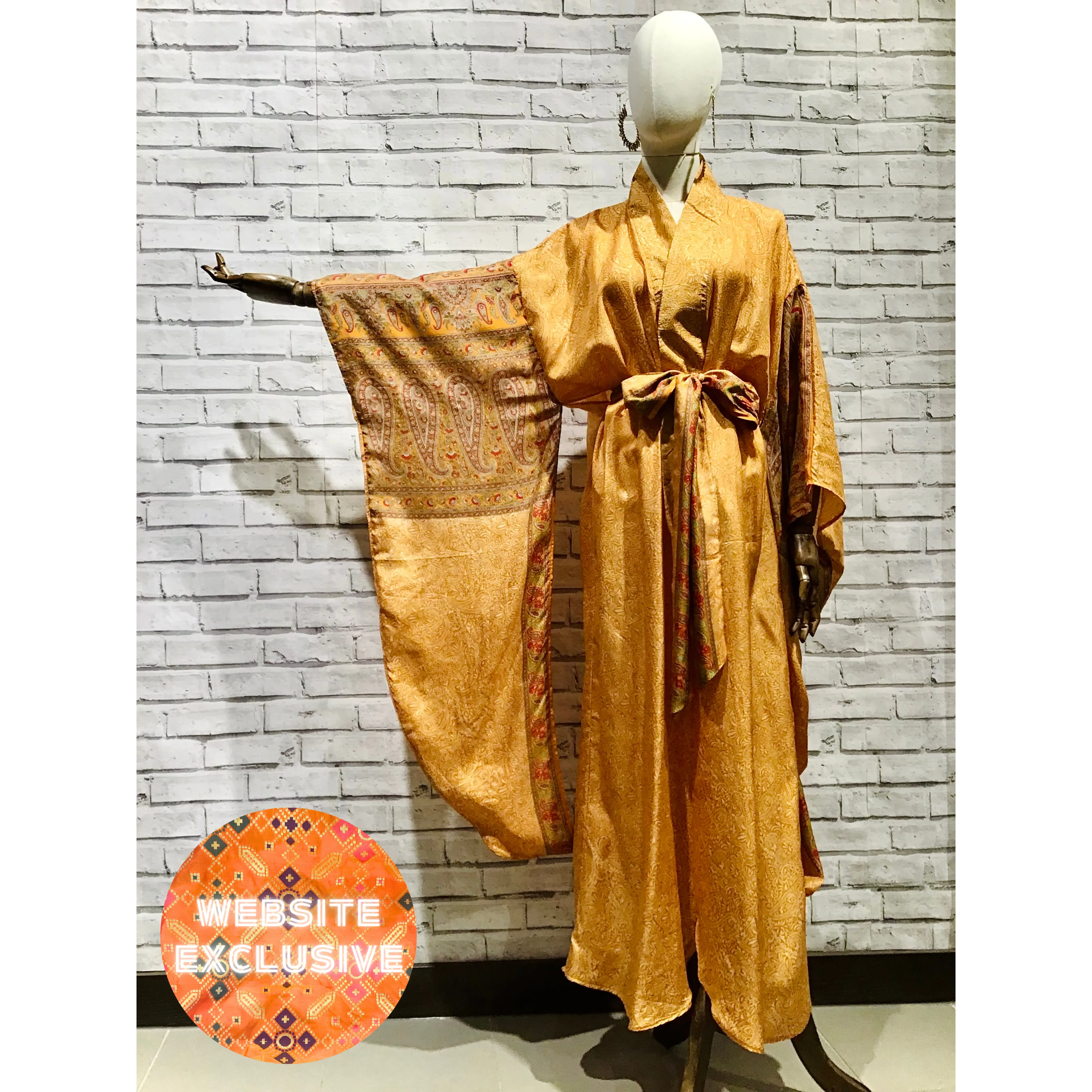 The silk  Golden Temple Kimono