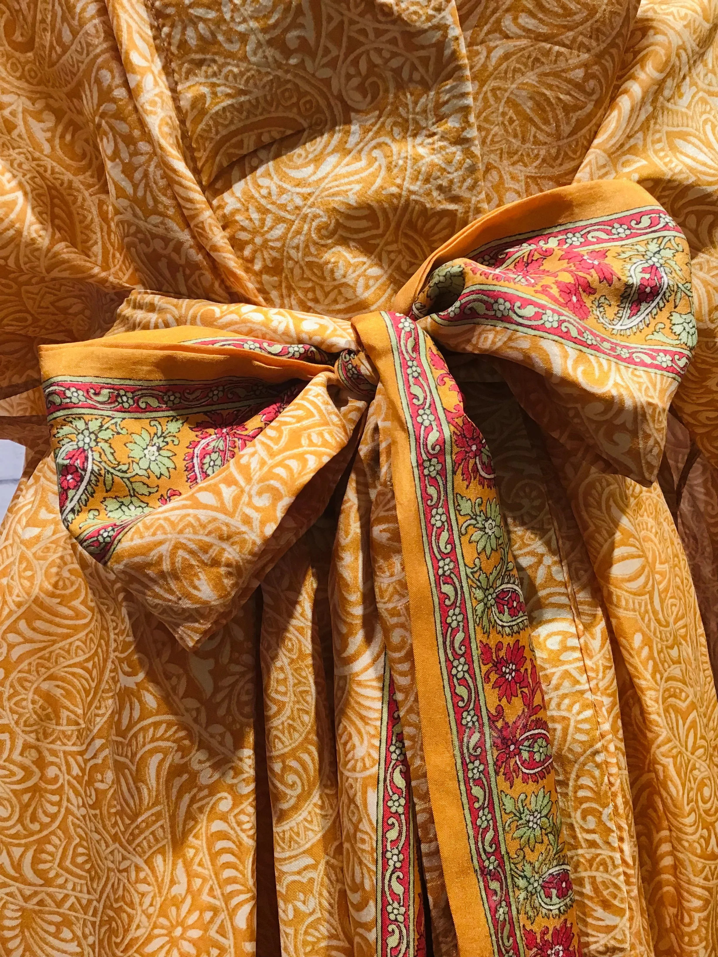 The silk  Golden Temple Kimono