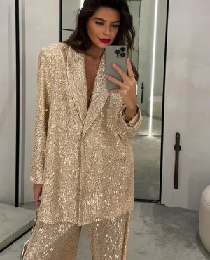 Victoria - Sequin sparkling suit