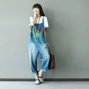 Vintage Loose Denim Overall