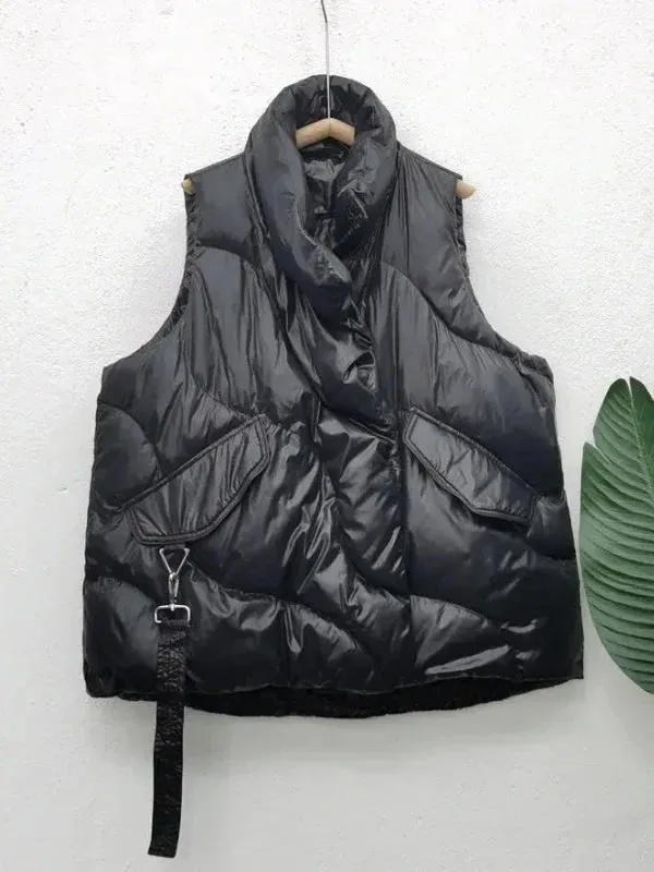 Wenkouban-Winter outfits Christmas Black Friday Brown Zipper Duck Down Windproof Coat Vest