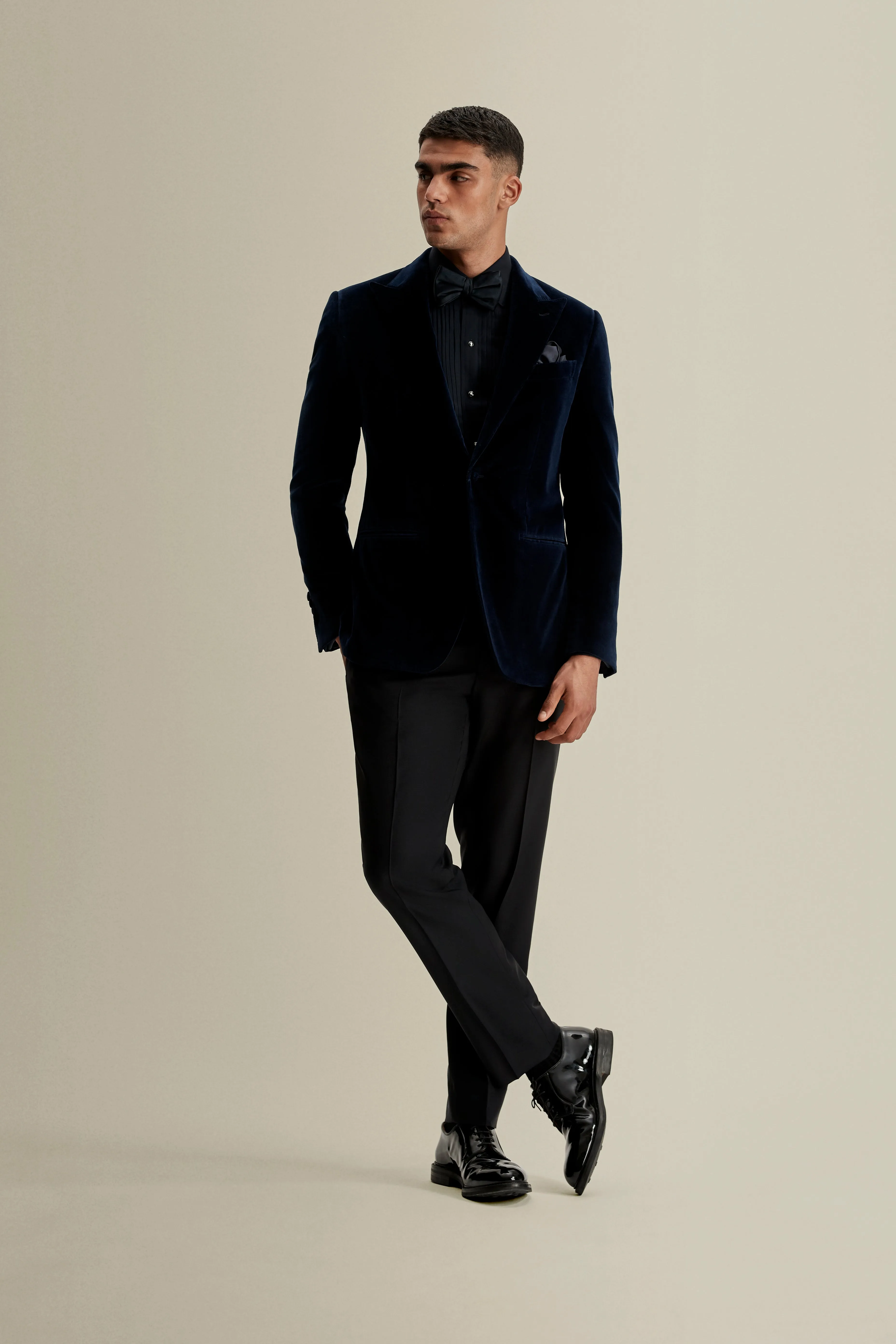 Wool Tailored Tux Trousers