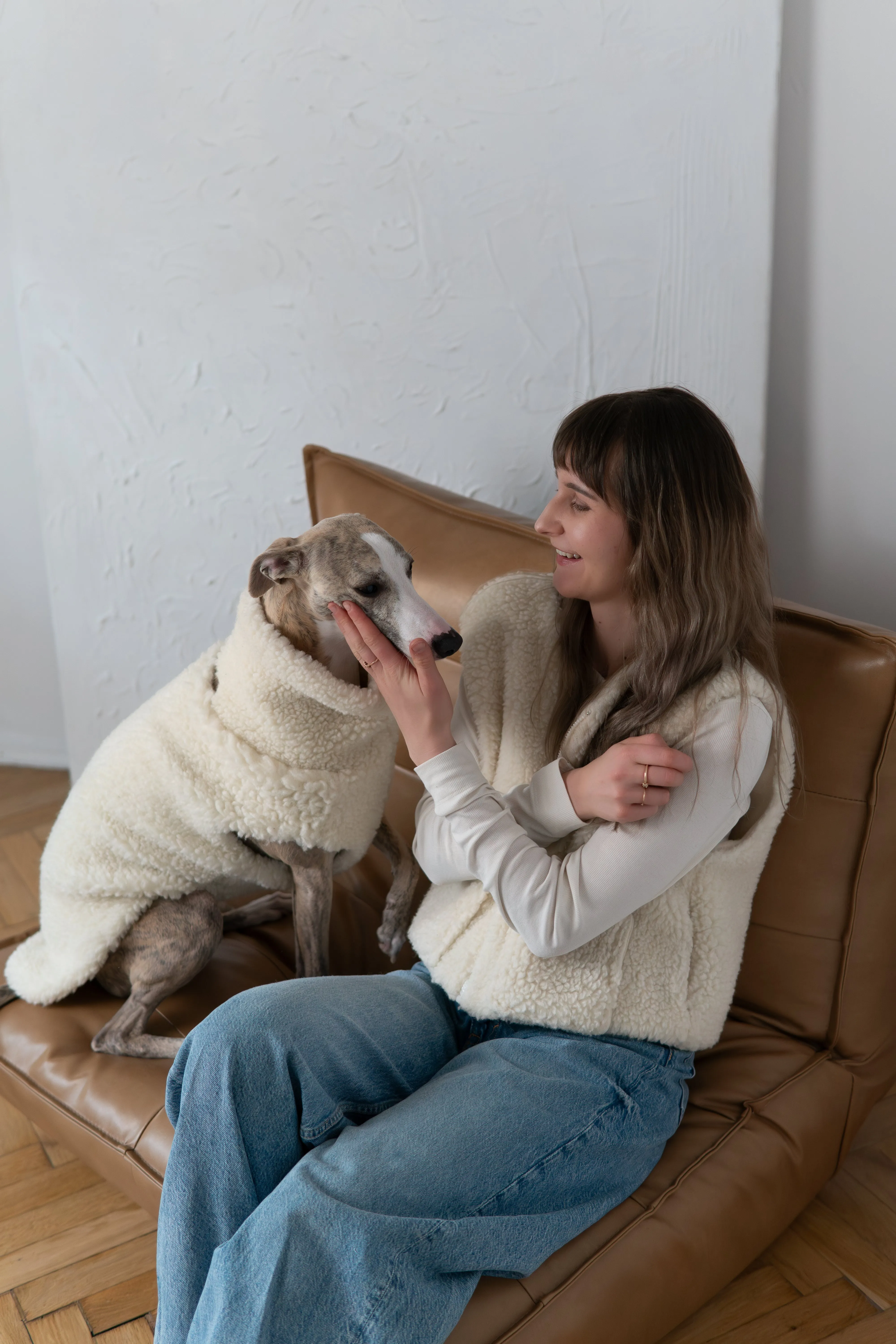 Woolen Dog Vest - Pink